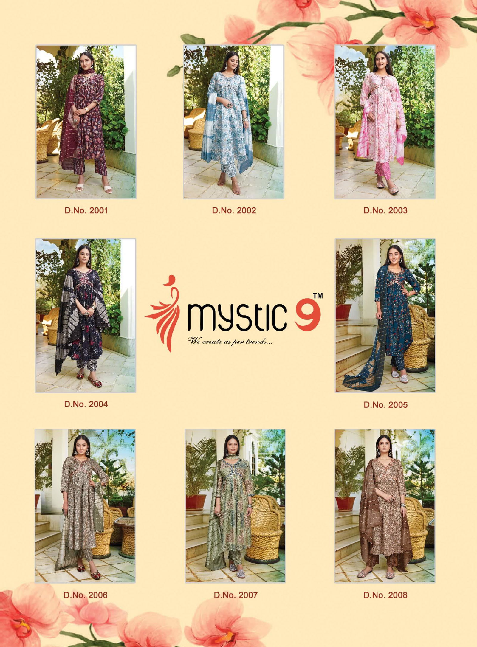 Monalisha Vol 2 By Mystic 9 Roman Silk Printed Kurti With Bottom Dupatta Wholesale Clothing Suppliers In India
